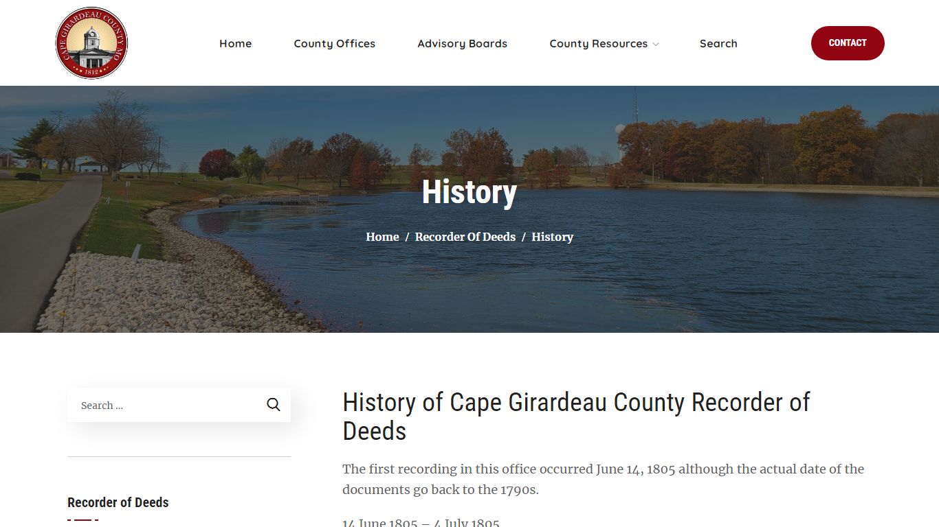 History - Cape Girardeau County